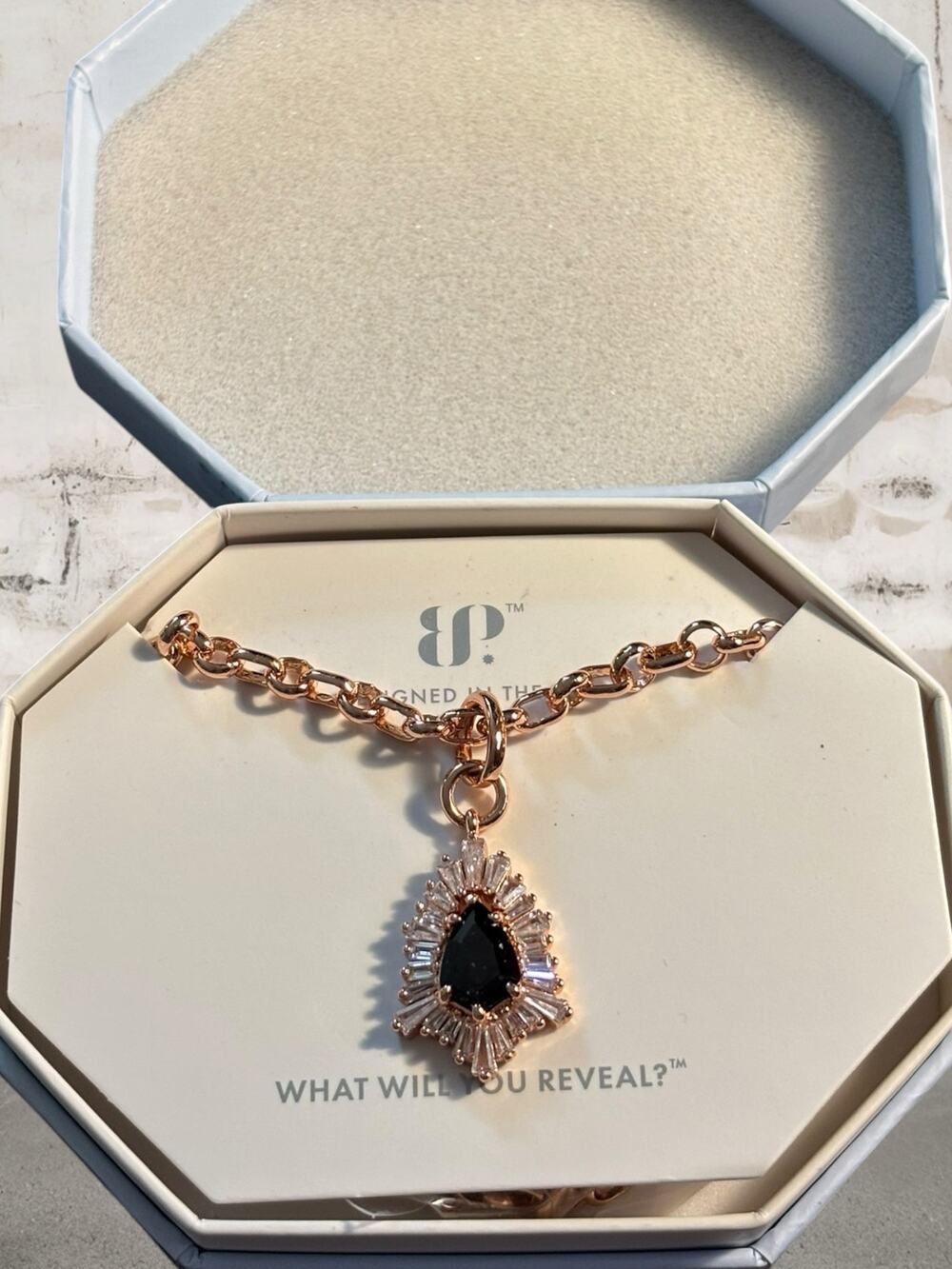 Bomb Party $126 "The Gleam of Forgotten Sighs " Necklace NWT